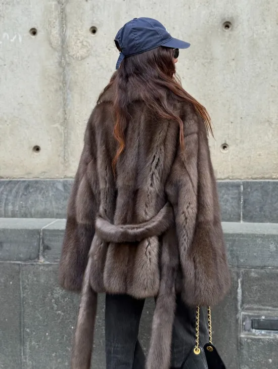 Шуба из меха куницы - автоледи - фото 11