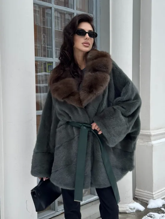 Норковый полушубок 