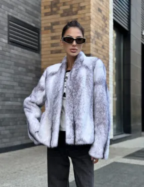 Меховая куртка из норковой крестовки - фото 14