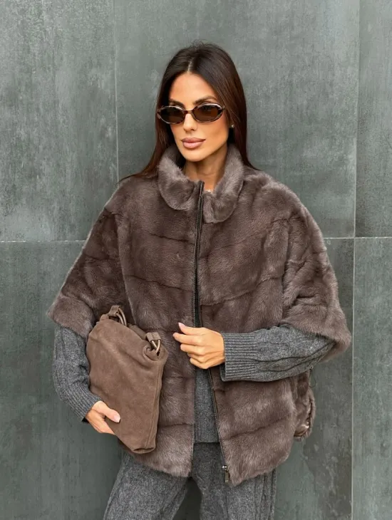 Куртка - кофта норковая на молнии - фото 6