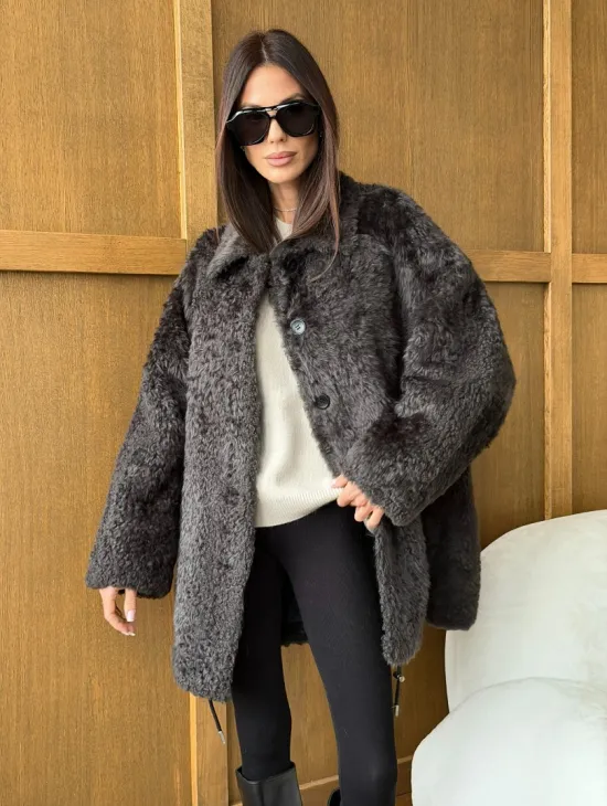 Шуба из овчины - натуральная - фото 9