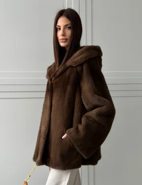 Автоледи с капюшоном из норки KOPENHAGEN FUR - фото 11