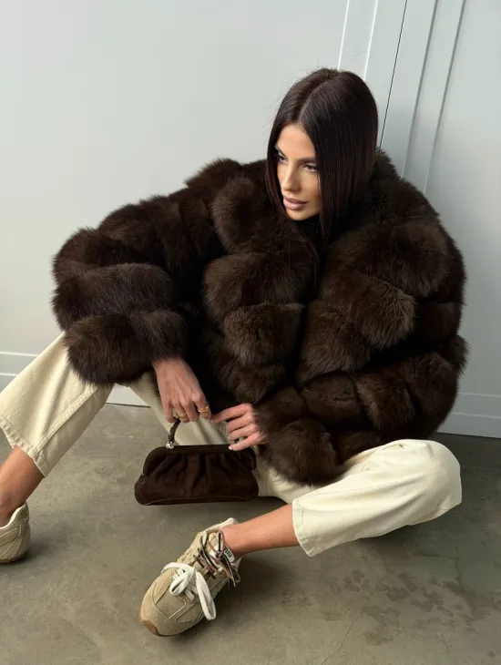 Полушубок из песца 