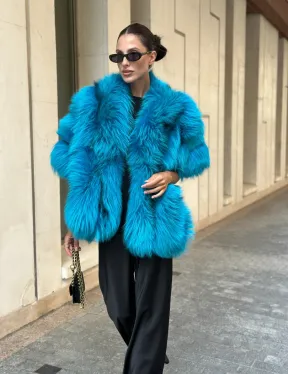 Накидка женская из меха чернобурки - Тиффани - фото 8